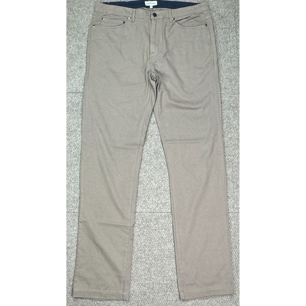 Bridge & Burn Men's Brown‎ 5 Pocket Chino Khakis Size 34L